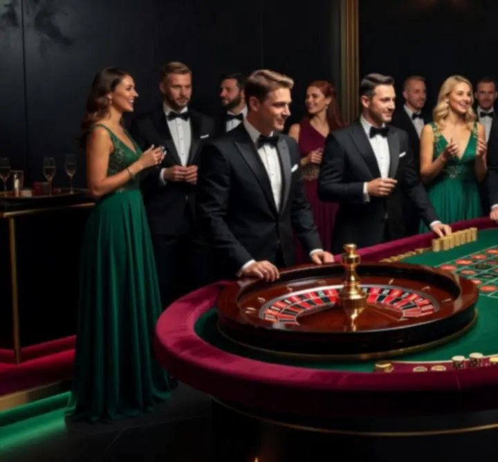 Profesjonalny stół do ruletki przygotowany na elegancki event firmowy